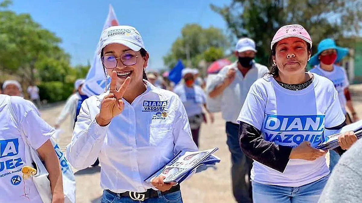 Diana Vázquez en campaña